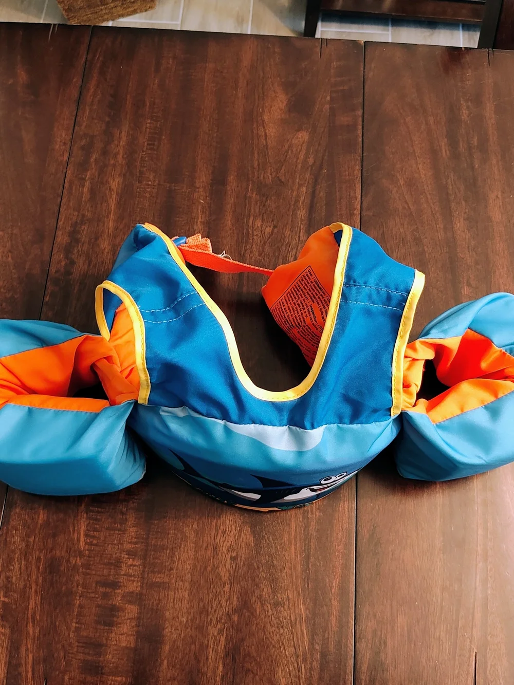 Blue Shark Kids Swim Bib with Arm Floaties